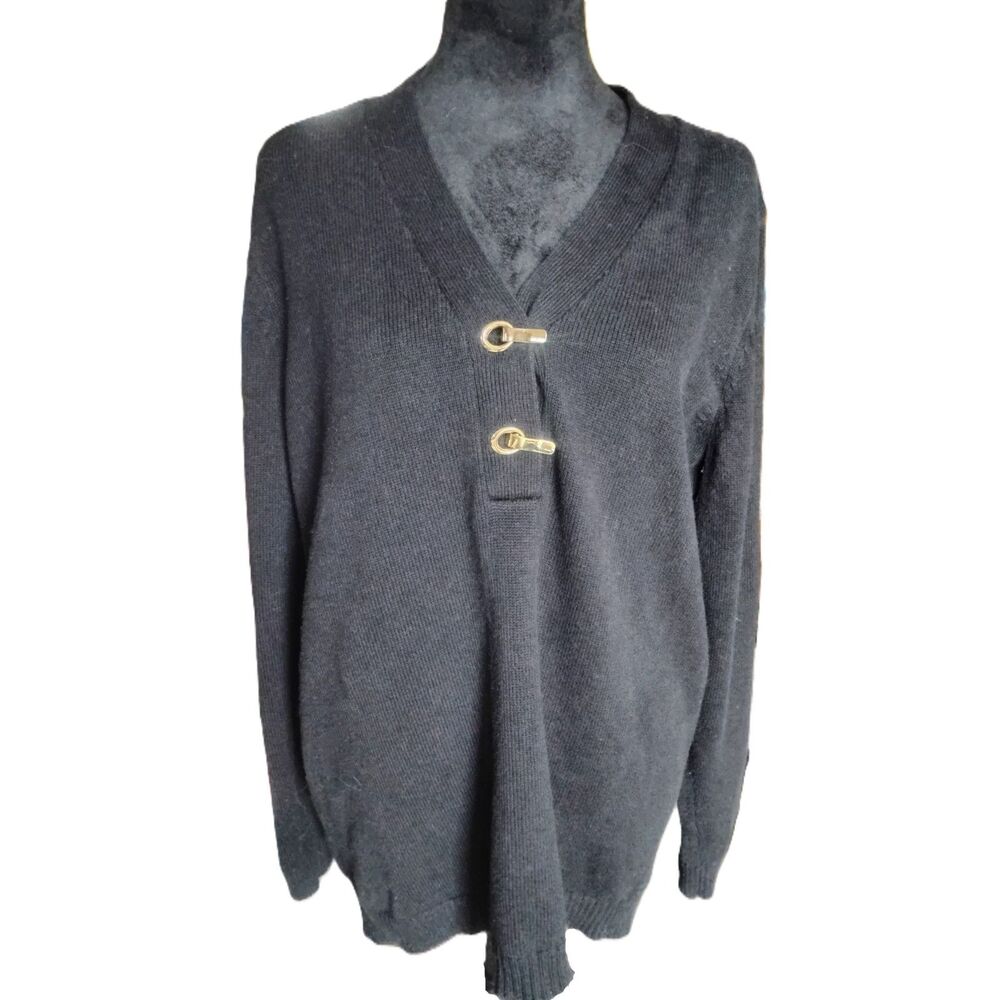 Charter Club Women's Size 1X Black Professional Sweater
